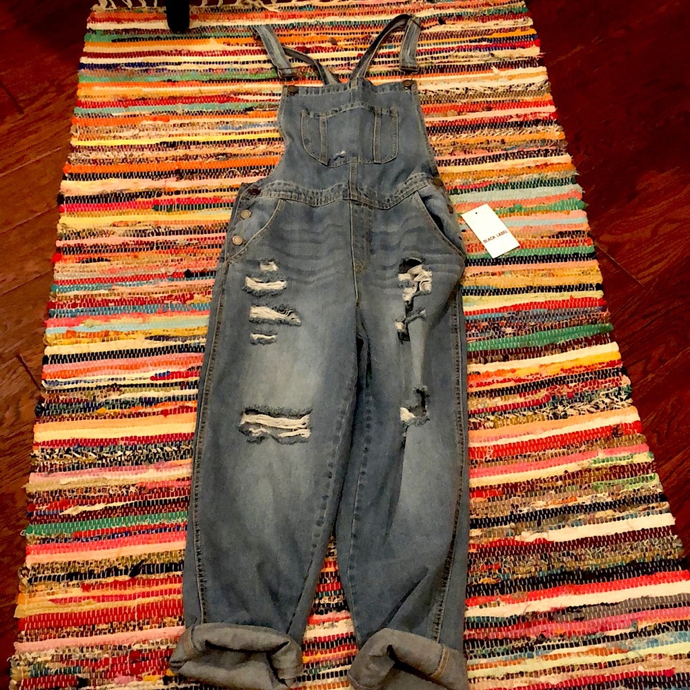 Denim overalls